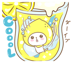 Lemon cat squash 2 sticker #7013053