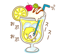 Lemon cat squash 2 sticker #7013055