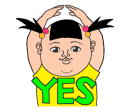 playful mitchan sticker #7013431