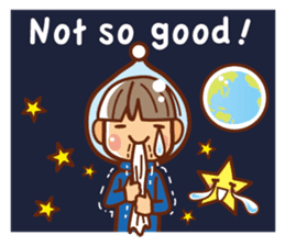 To the space! Let's go girls!!![English] sticker #7013909