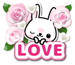 Bunny 3D Sticker 2 sticker #7014170