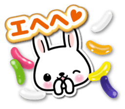 Bunny 3D Sticker 2 sticker #7014186