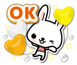 Bunny 3D Sticker 2 sticker #7014193