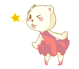 Polarina - Ballerina Bear sticker #7014381