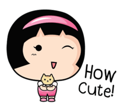 Aromi adorable little girl 2 (EN) sticker #7014421
