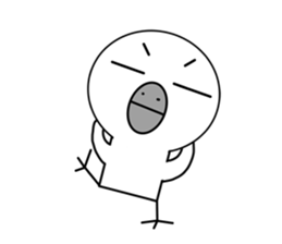 a reticent bird sticker #7014768