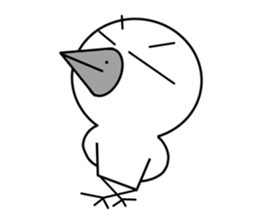 a reticent bird sticker #7014769