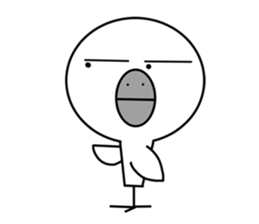 a reticent bird sticker #7014772