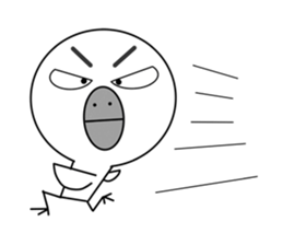 a reticent bird sticker #7014774