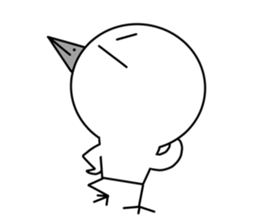 a reticent bird sticker #7014780