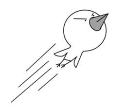 a reticent bird sticker #7014789