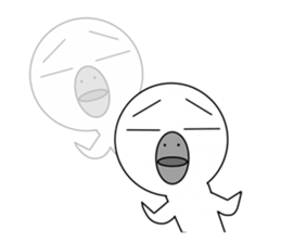 a reticent bird sticker #7014790