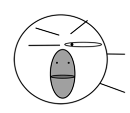 a reticent bird sticker #7014801