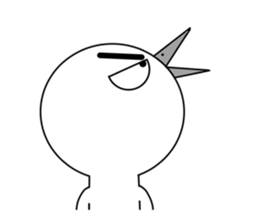 a reticent bird sticker #7014802