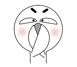 a reticent bird sticker #7014803