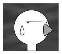 a reticent bird sticker #7014804