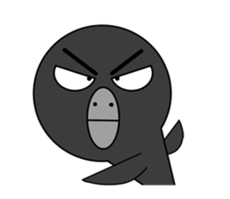 a reticent bird sticker #7014805