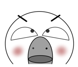 a reticent bird sticker #7014806