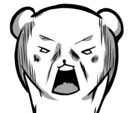 A forty face Bear sticker #7015168