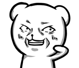 A forty face Bear sticker #7015169