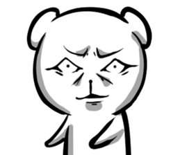 A forty face Bear sticker #7015179