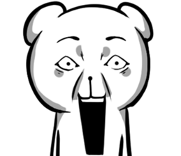 A forty face Bear sticker #7015183