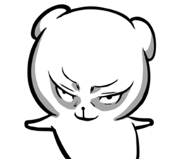 A forty face Bear sticker #7015184