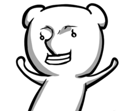 A forty face Bear sticker #7015187