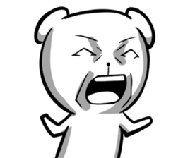 A forty face Bear sticker #7015190