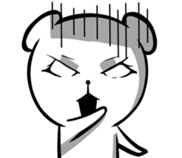 A forty face Bear sticker #7015191