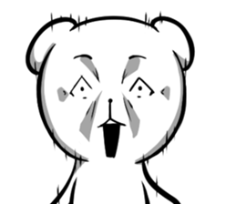 A forty face Bear sticker #7015196