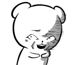 A forty face Bear sticker #7015197