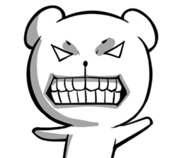 A forty face Bear sticker #7015198