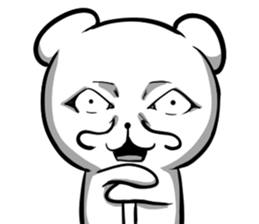 A forty face Bear sticker #7015199