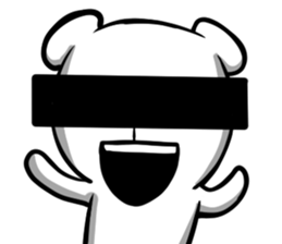 A forty face Bear sticker #7015202