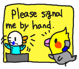 Message from a deaf person -English- sticker #7015329