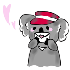 A stuffed koala "kala" talking English