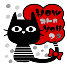 Girls chic cat stickers. sticker #7015773