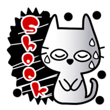 Girls chic cat stickers. sticker #7015799