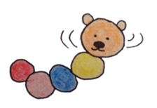 pompon caterpillar sticker #7015931