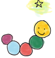 pompon caterpillar sticker #7015942