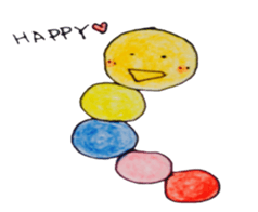 pompon caterpillar sticker #7015943