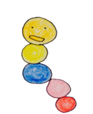 pompon caterpillar sticker #7015952
