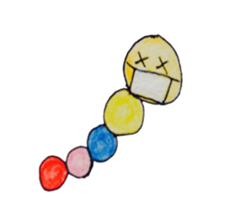 pompon caterpillar sticker #7015962