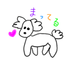 Toy Poodle Hana-chan sticker #7016004