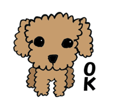 LOVE LOVE Toy poodle sticker #7017728