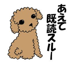 LOVE LOVE Toy poodle sticker #7017730