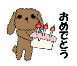 LOVE LOVE Toy poodle sticker #7017731