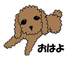 LOVE LOVE Toy poodle sticker #7017732