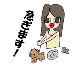 LOVE LOVE Toy poodle sticker #7017743